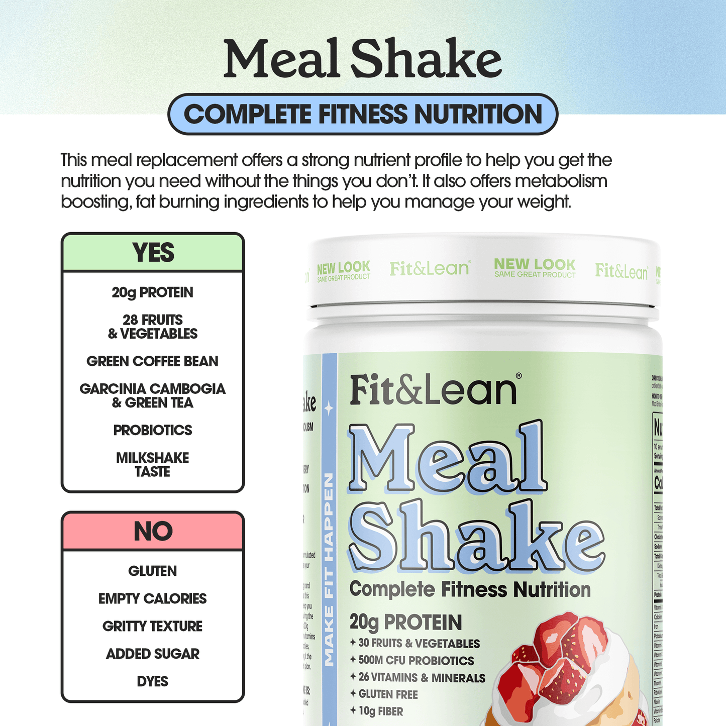 Meal Shake Strawberry Shortcake
