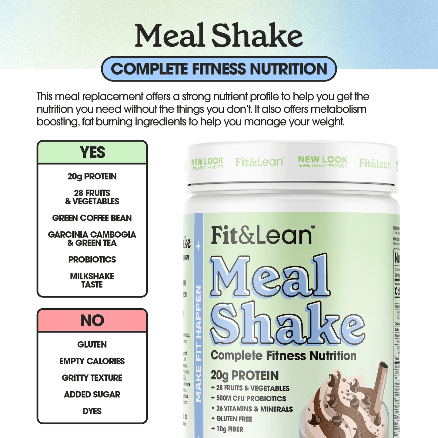 Meal Shake Chocolate Milk Shake