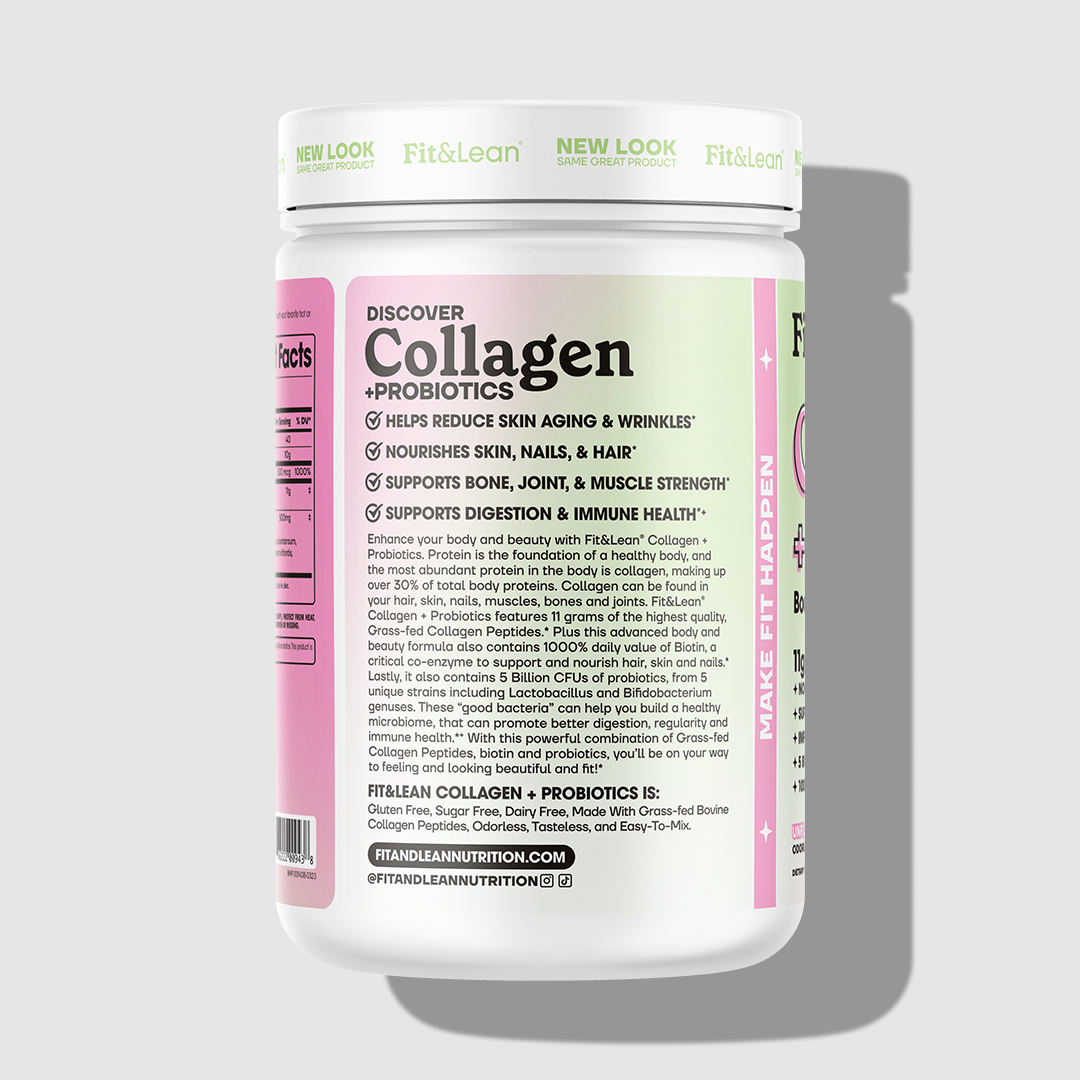 enhance your body and beauty with fit and lean collagen plus probiotics