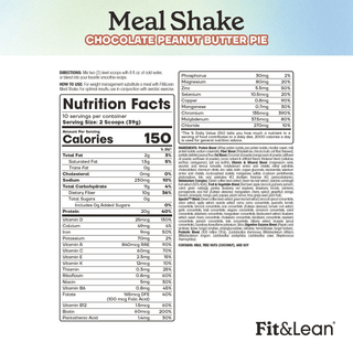 Meal Shake Chocolate Peanut Butter Pie