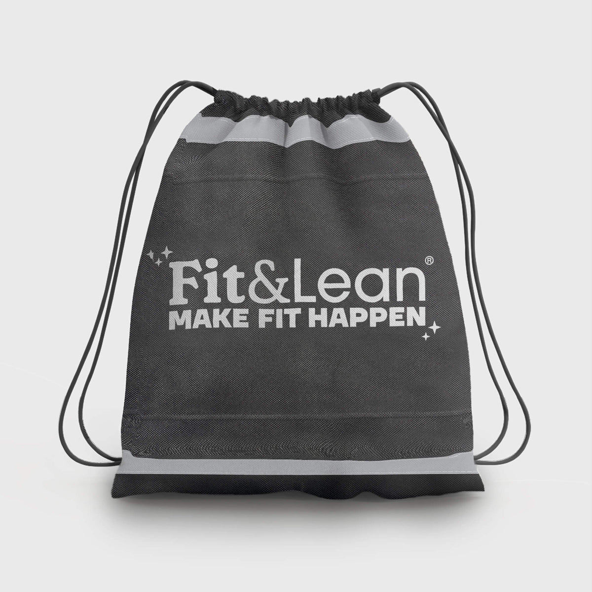 Black Drawstring Bag – Fit & Lean