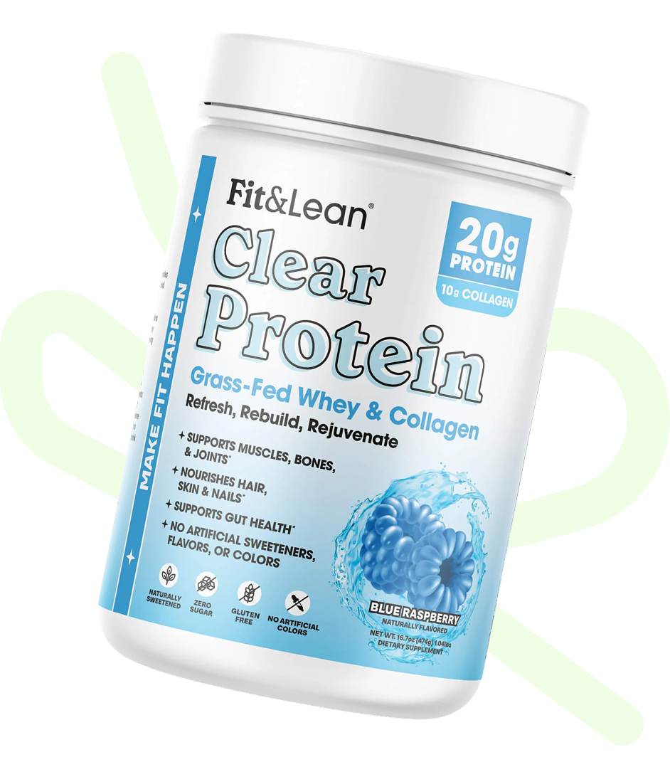 Fit and Lean Clear Protein tub
