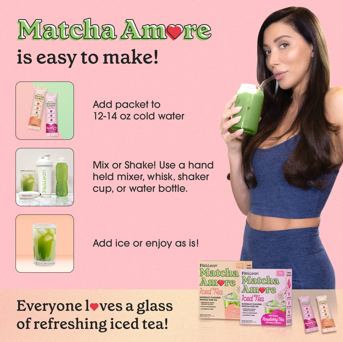 Matcha Amore Iced Tea – Fit & Lean