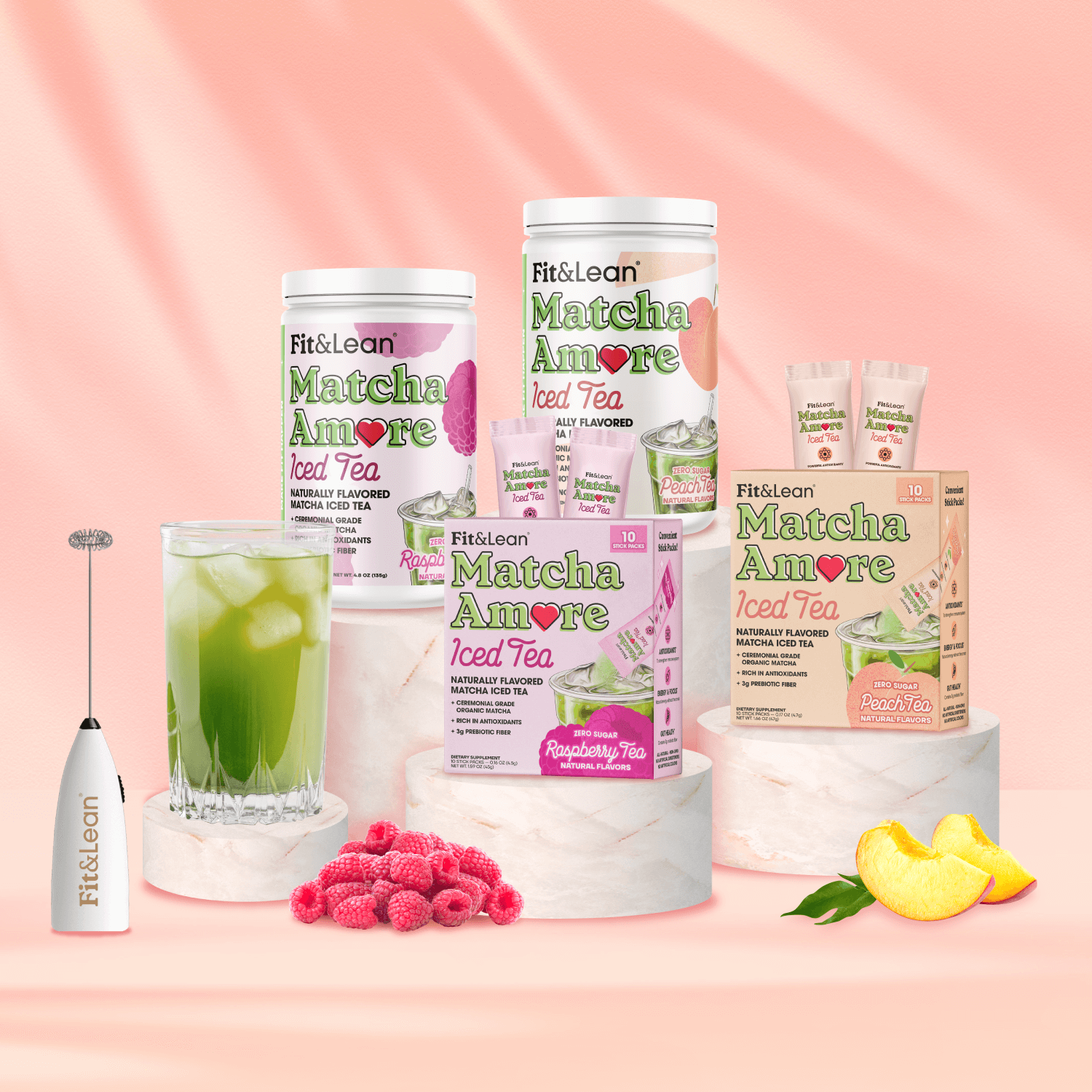 Amore Frutti Raspberry Matcha Amore Iced Tea – Fit & Lean