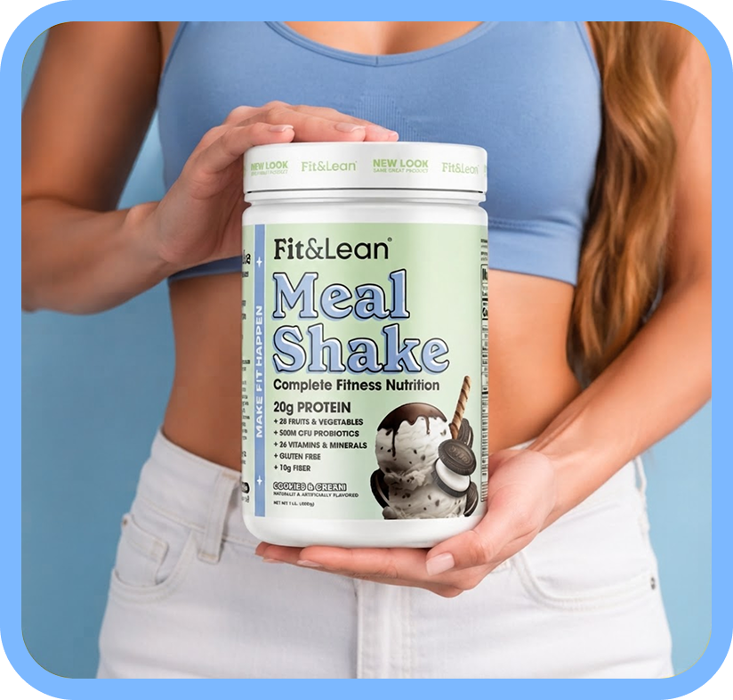 Fit and Lean Clear Protein tub with powder splash