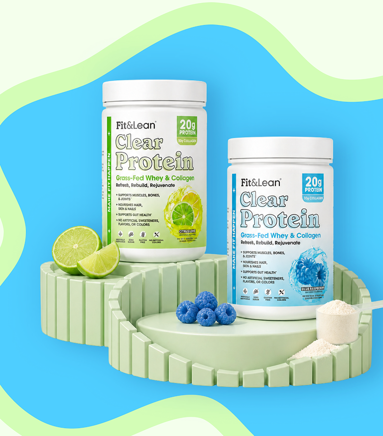 Fit and Lean Clear Protein and Collagen tubs