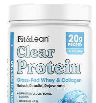 Fit and Lean Clear Protein tub